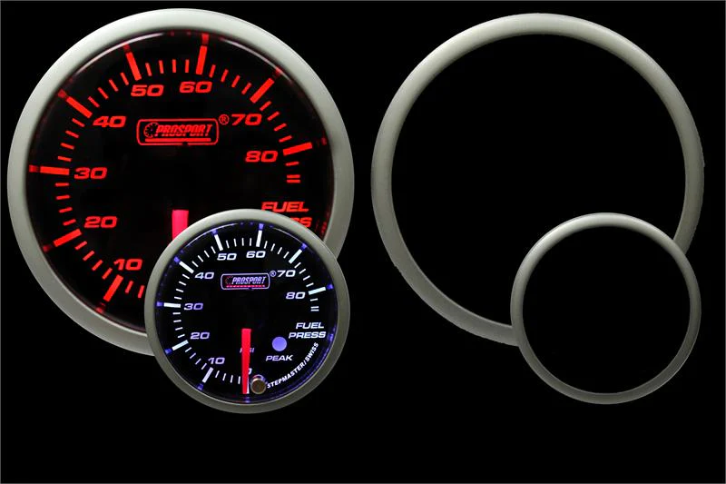 2-1/16" Premium Amber/White Fuel Pressure Gauge - Image 4