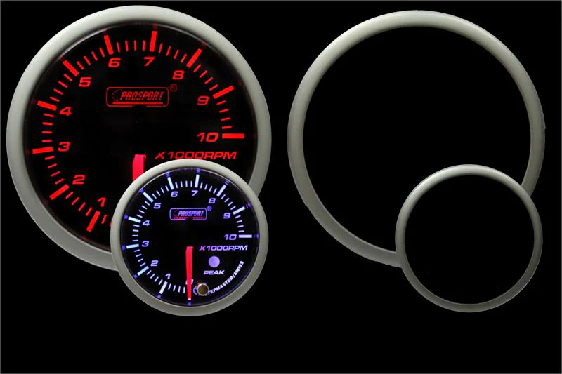 2-3/8" Amber/White Premium Tachometer - Image 3